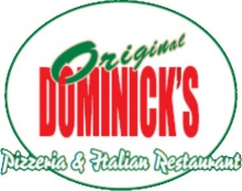 A logo of dominick 's pizzeria and italian restaurant.